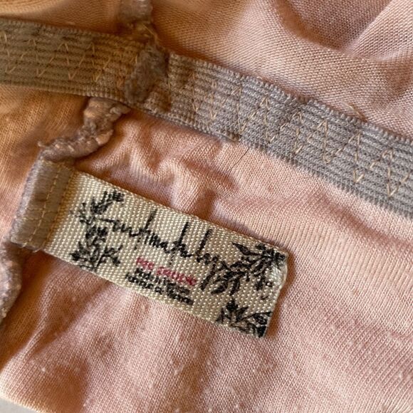 FREE PEOPLE Intimately Maddie Lace Trim Bralette in Peach Womens Small - Picture 8 of 9